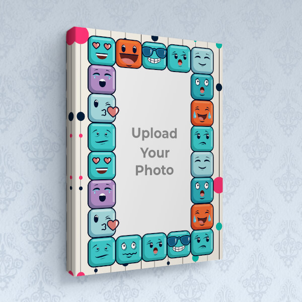 Emojis Love Design: Portrait canvas Photo Frame with Image Printing – PrintShoppy Photo Frames