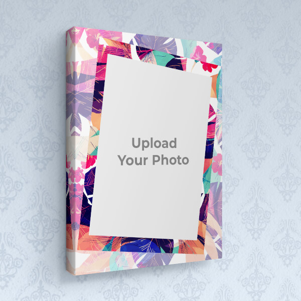 Floral Abstract Design: Portrait canvas Photo Frame with Image Printing – PrintShoppy Photo Frames