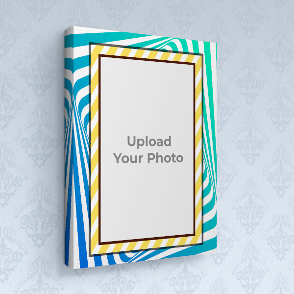 Spiral with Brown Colour Frame Design: Portrait canvas Photo Frame with Image Printing – PrintShoppy Photo Frames