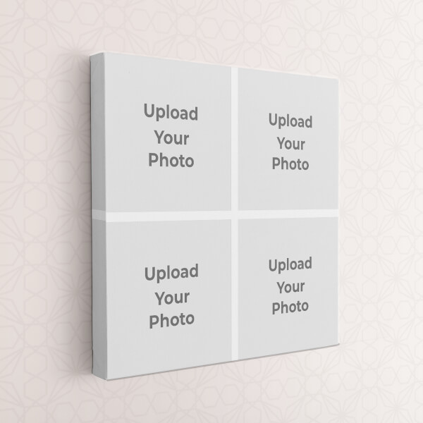 4 Pics Upload Design: Square canvas Photo Frame with Image Printing – PrintShoppy Photo Frames