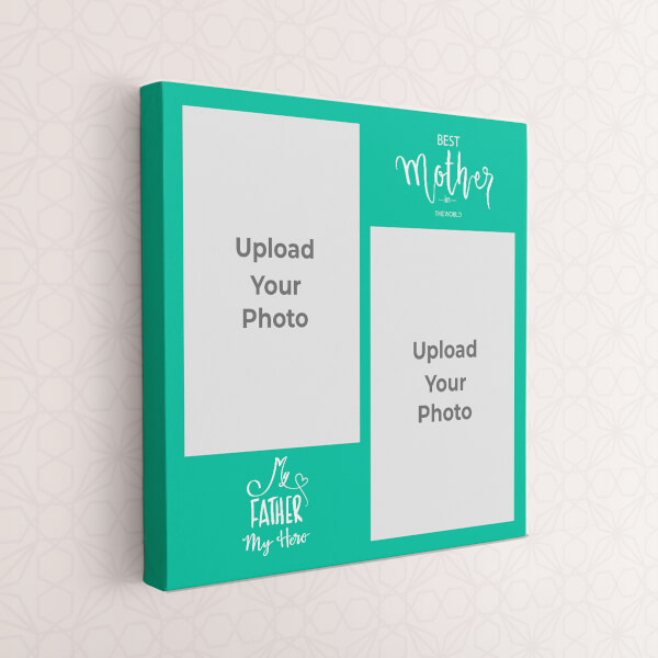 Best Mother and Father Quotation Design: Square canvas Photo Frame with Image Printing – PrintShoppy Photo Frames