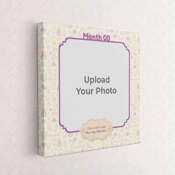 Tiny Little Feet Baby Design: Square canvas Photo Frame with Image Printing – PrintShoppy Photo Frames