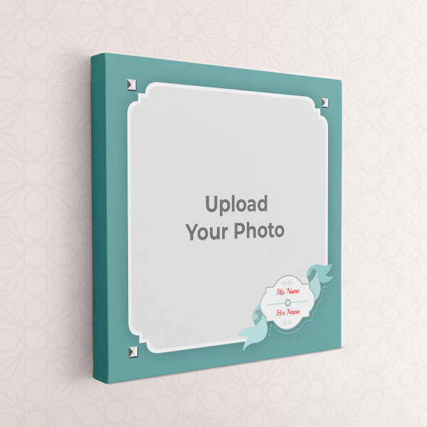 Vintage Frame with A Ribbon Design: Square canvas Photo Frame with Image Printing – PrintShoppy Photo Frames