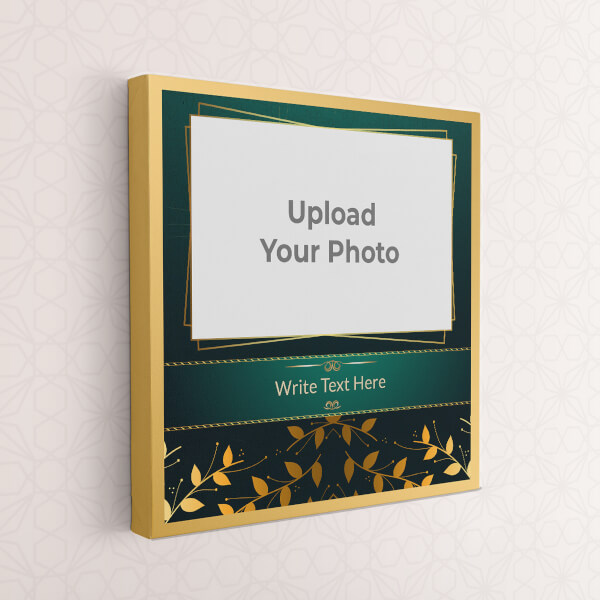 Togetherness with Golden Leaves Theme: Square canvas Photo Frame with Image Printing – PrintShoppy Photo Frames
