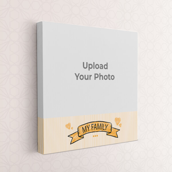 My Family Theme: Square canvas Photo Frame with Image Printing – PrintShoppy Photo Frames