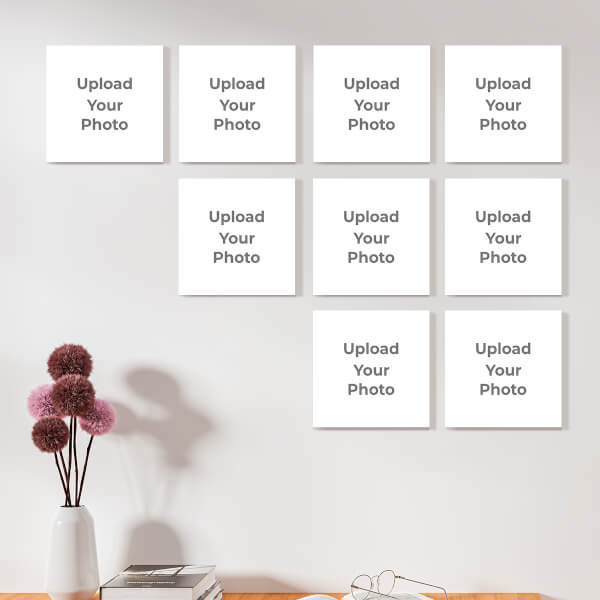 Full Pic Upload Design:  Mini Square Photo Collage