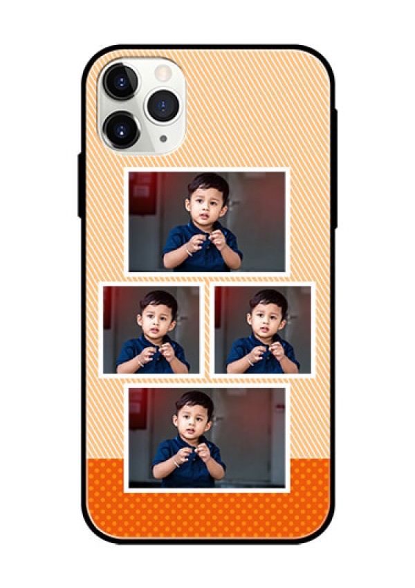 Apple iPhone 11 Pro Max Photo Printing on Glass Case  - Bulk Photos Upload Design