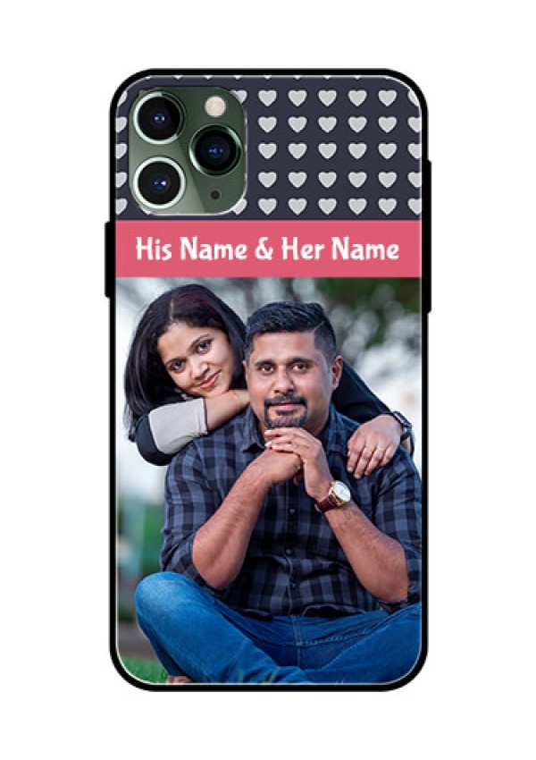 Apple iPhone 11 Pro Custom Glass Mobile Case  - Love Symbols Design