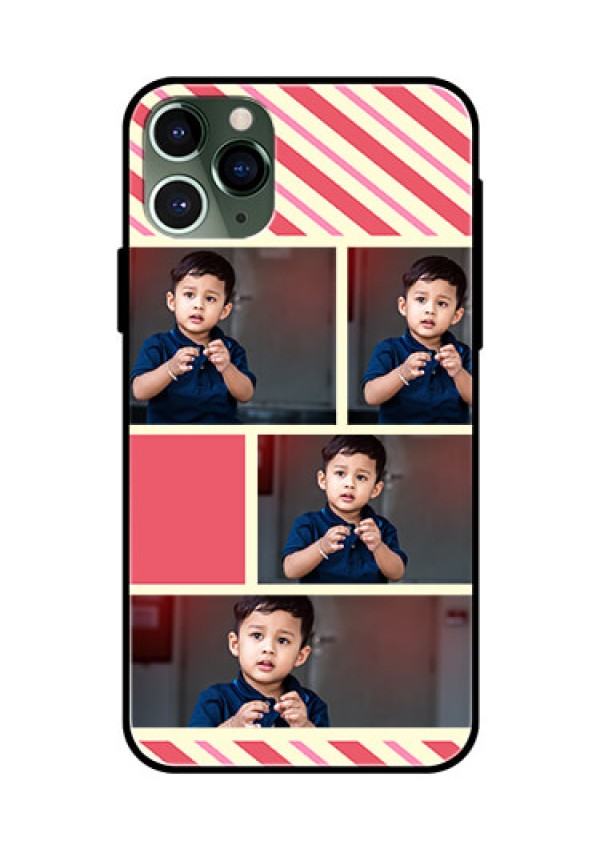 Apple iPhone 11 Pro Personalized Glass Phone Case  - Picture Upload Mobile Case Design