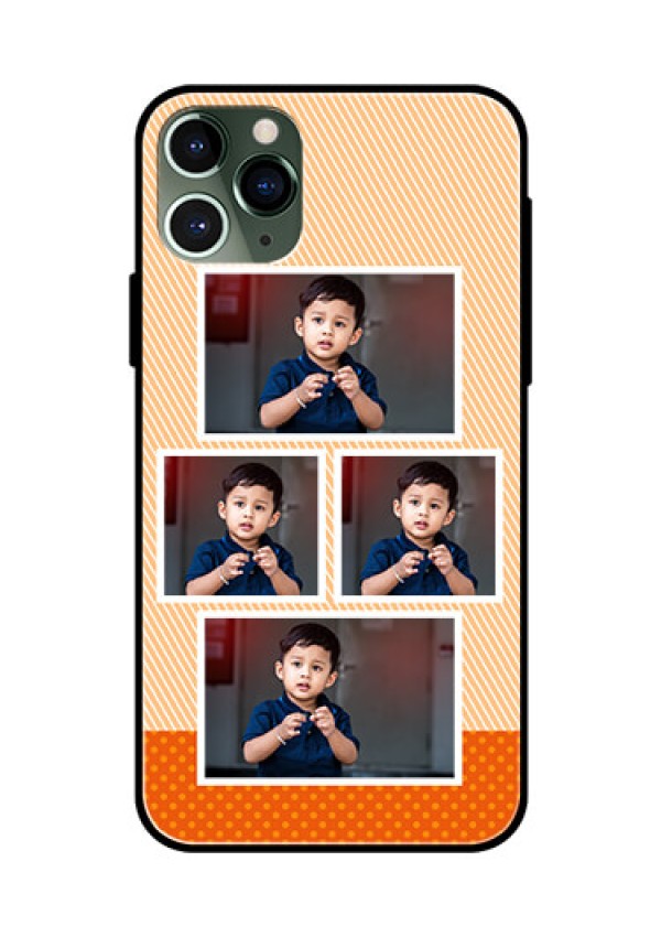 Apple iPhone 11 Pro Photo Printing on Glass Case  - Bulk Photos Upload Design
