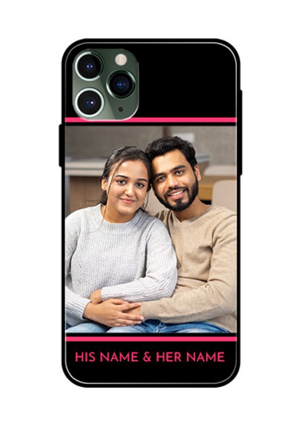 Apple iPhone 11 Pro Custom Glass Mobile Case  - with Add Text Design