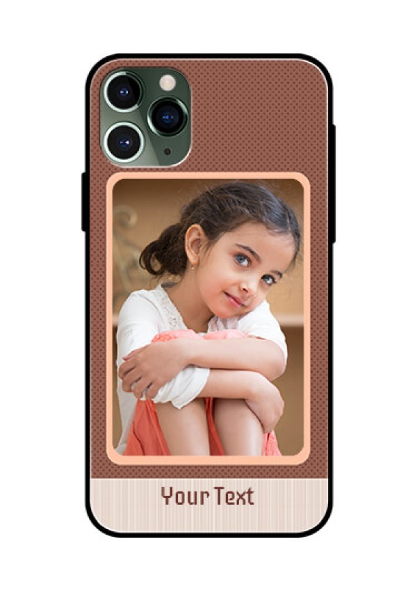 Apple iPhone 11 Pro Custom Glass Phone Case  - Simple Pic Upload Design