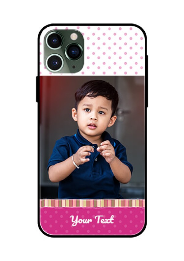 Apple iPhone 11 Pro Photo Printing on Glass Case  - Cute Girls Cover Design