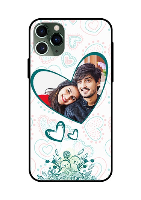 Apple iPhone 11 Pro Photo Printing on Glass Case  - Premium Couple Design