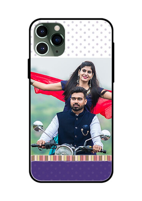 Apple iPhone 11 Pro Photo Printing on Glass Case  - Cute Family Design