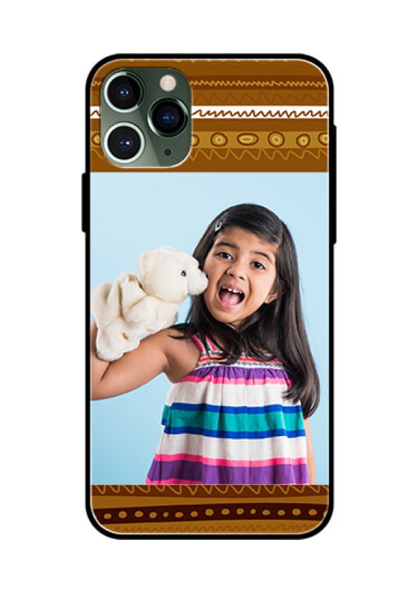 Apple iPhone 11 Pro Custom Glass Phone Case  - Friends Picture Upload Design 