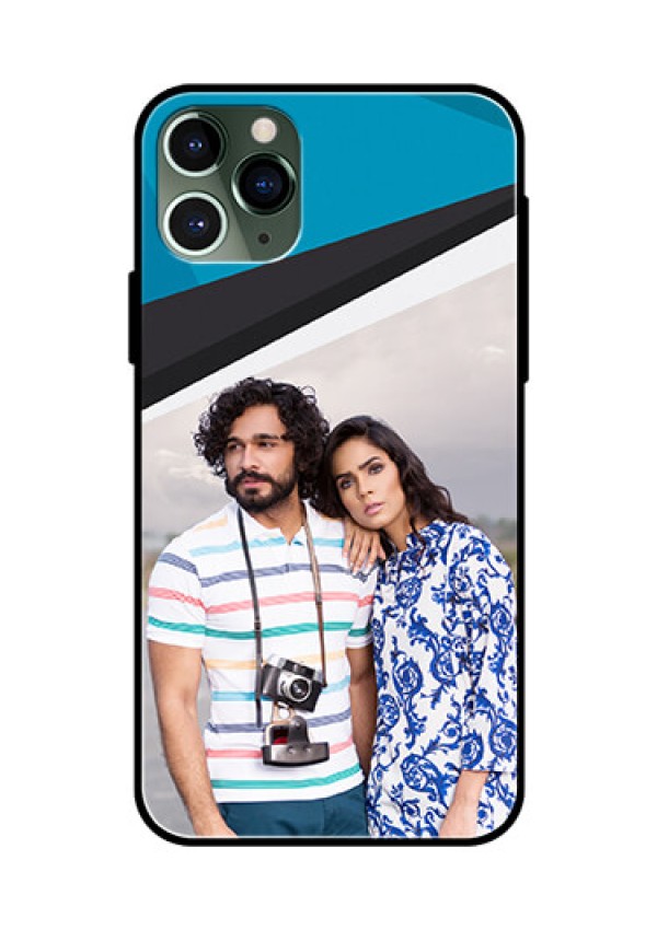 Apple iPhone 11 Pro Photo Printing on Glass Case  - Simple Pattern Photo Upload Design