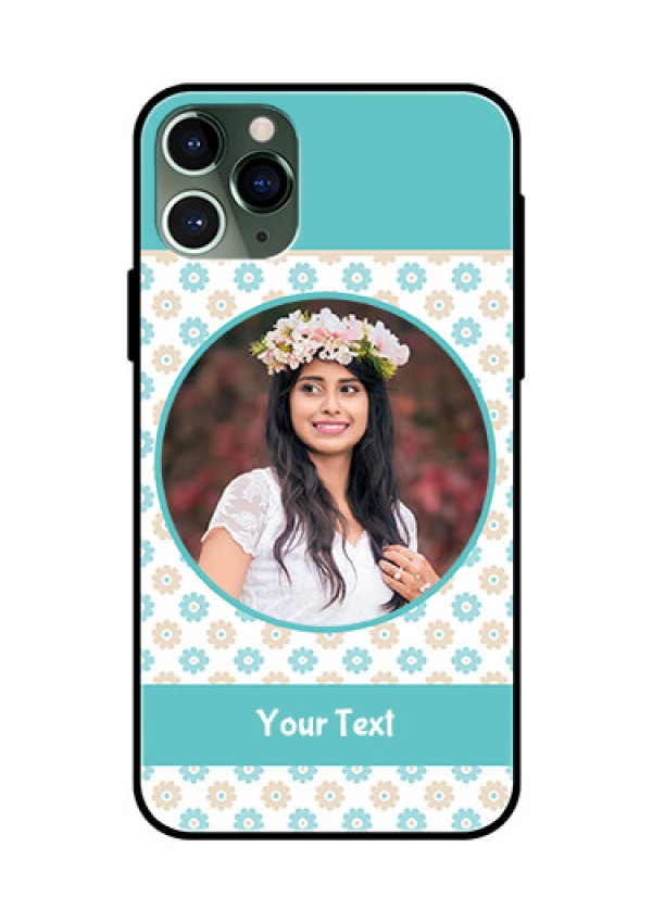 Apple iPhone 11 Pro Custom Glass Mobile Case  - Beautiful Flowers Design