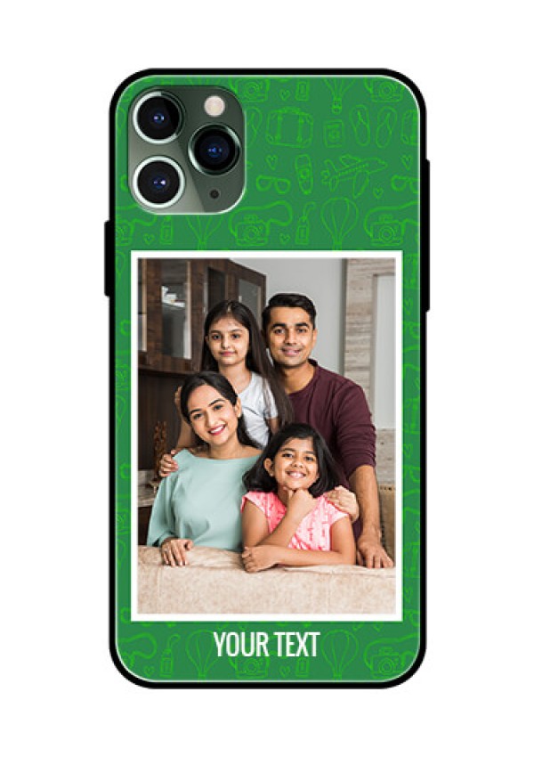Apple iPhone 11 Pro Personalized Glass Phone Case  - Picture Upload Design