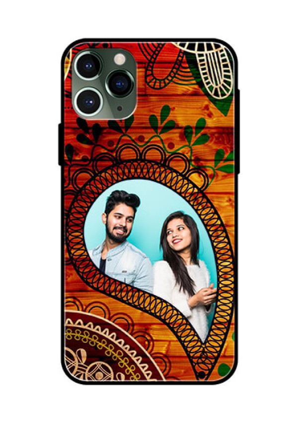 Apple iPhone 11 Pro Personalized Glass Phone Case  - Abstract Colorful Design