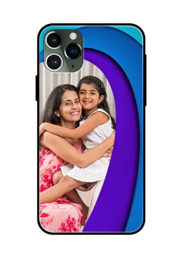 Apple iPhone 11 Pro Photo Printing on Glass Case  - Simple Pattern Design