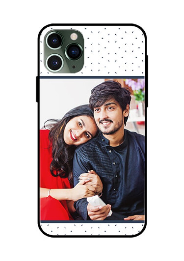 Apple iPhone 11 Pro Personalized Glass Phone Case  - Premium Dot Design