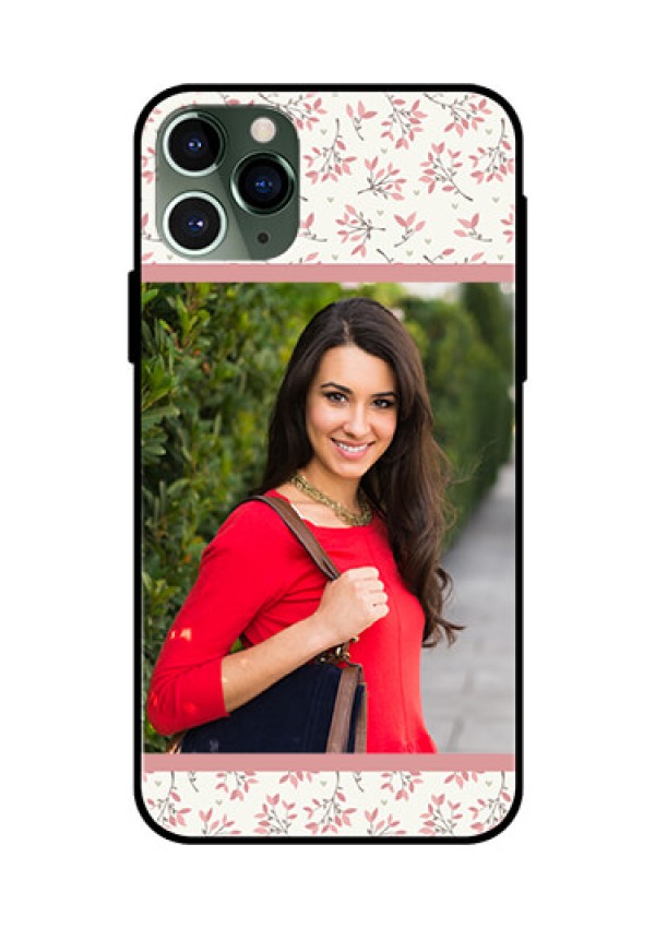 Apple iPhone 11 Pro Custom Glass Phone Case  - Premium Floral Design