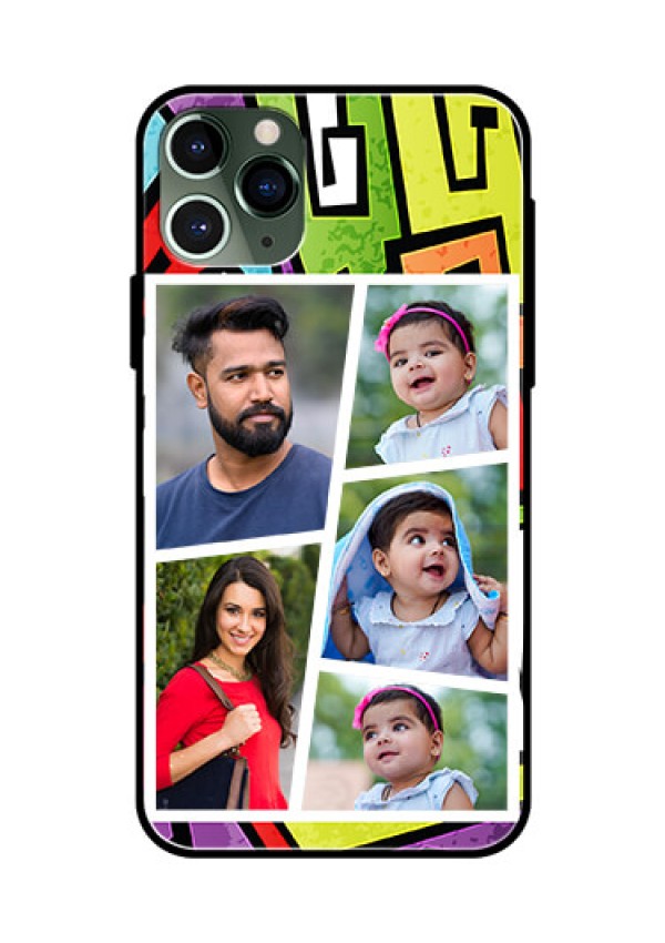 Apple iPhone 11 Pro Custom Glass Phone Case  - Graffiti pattern Design