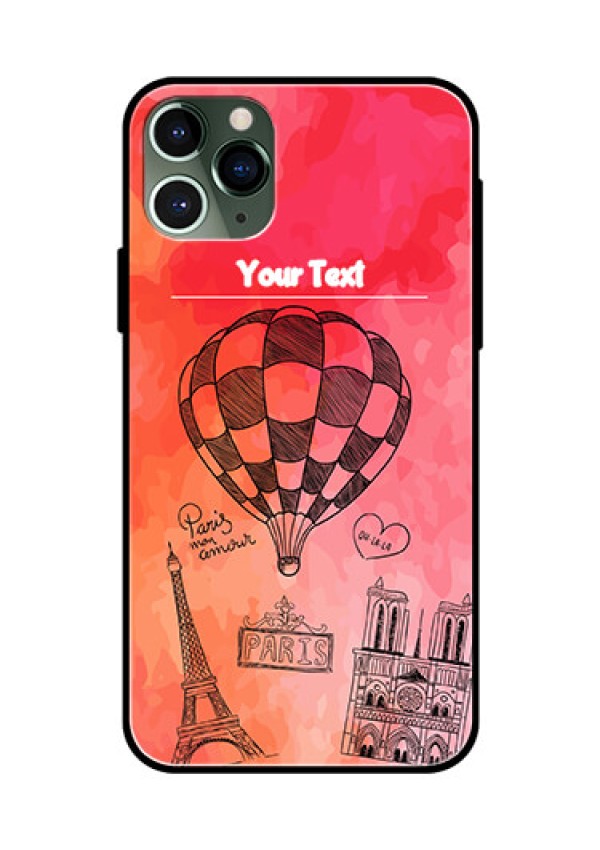 Apple iPhone 11 Pro Custom Glass Phone Case  - Paris Theme Design