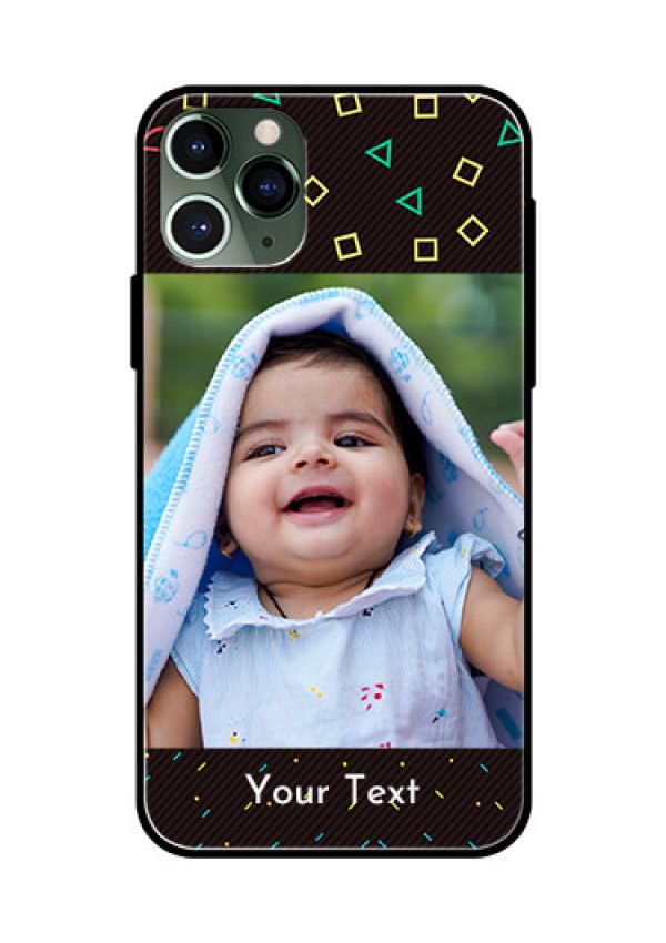 Apple iPhone 11 Pro Custom Glass Phone Case  - with confetti birthday design