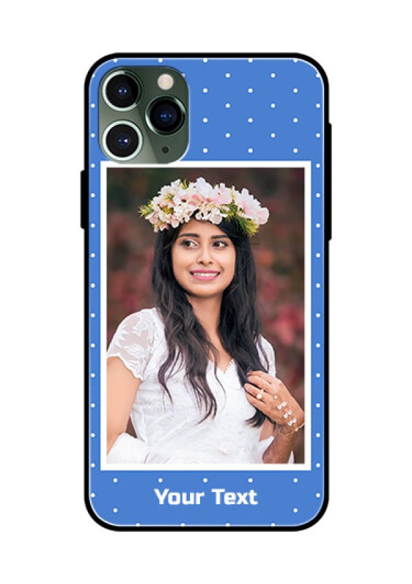 Apple iPhone 11 Pro Photo Printing on Glass Case  - Polka dots design