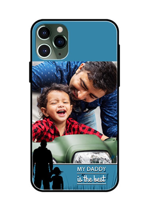 Apple iPhone 11 Pro Custom Glass Mobile Case  - Best dad design 