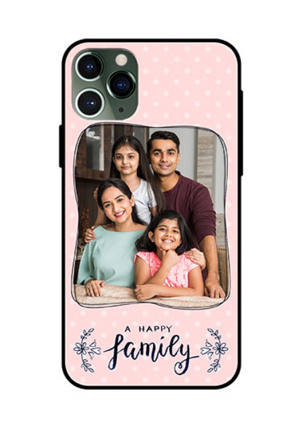 Apple iPhone 11 Pro Custom Glass Phone Case  - Family with Dots Design