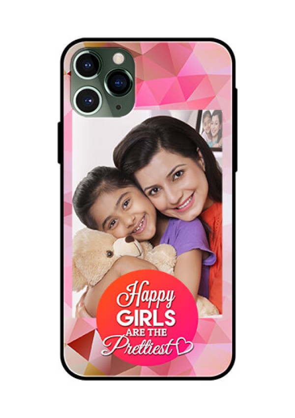 Apple iPhone 11 Pro Photo Printing on Glass Case  - Abstract Triangle Design