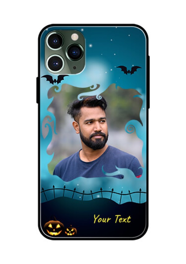 Apple iPhone 11 Pro Custom Glass Phone Case  - Halloween frame design