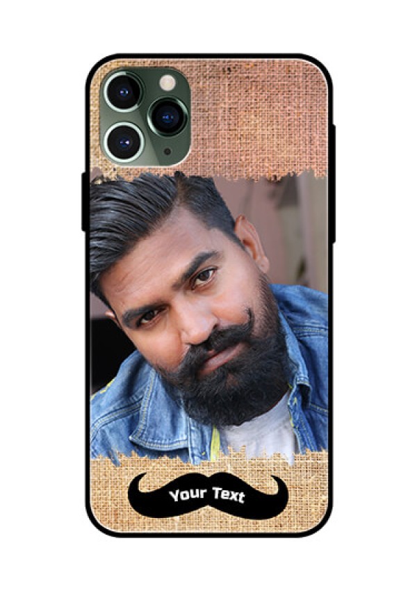 Apple iPhone 11 Pro Personalized Glass Phone Case  - with Texture Design