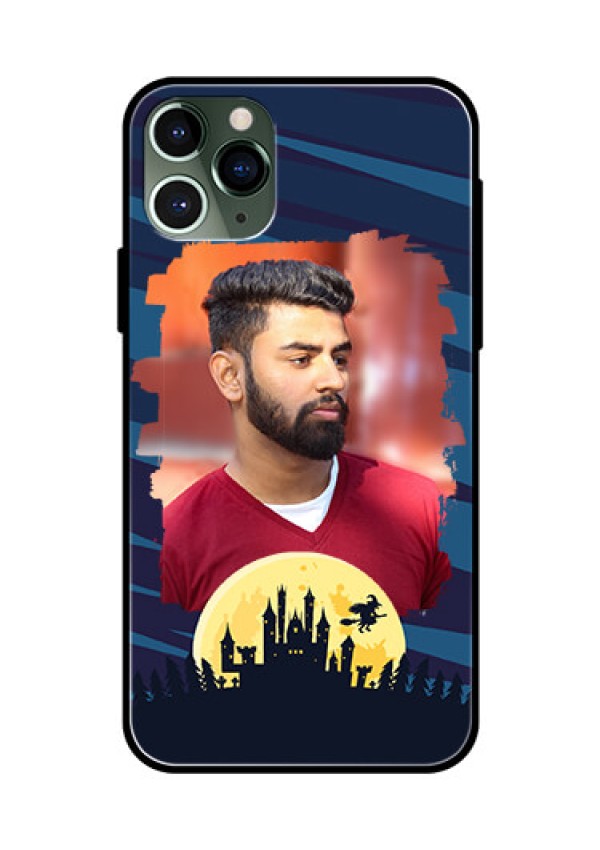 Apple iPhone 11 Pro Photo Printing on Glass Case  - Halloween Witch Design 