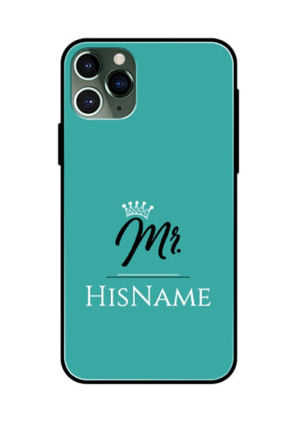 Iphone 11 Pro Custom Glass Phone Case Mr with Name