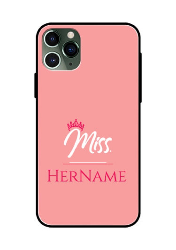 Iphone 11 Pro Custom Glass Phone Case Mrs with Name
