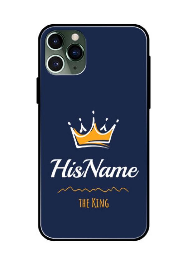 Iphone 11 Pro Glass Phone Case King with Name