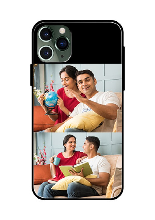 Iphone 11 Pro 2 Images on Glass Phone Cover