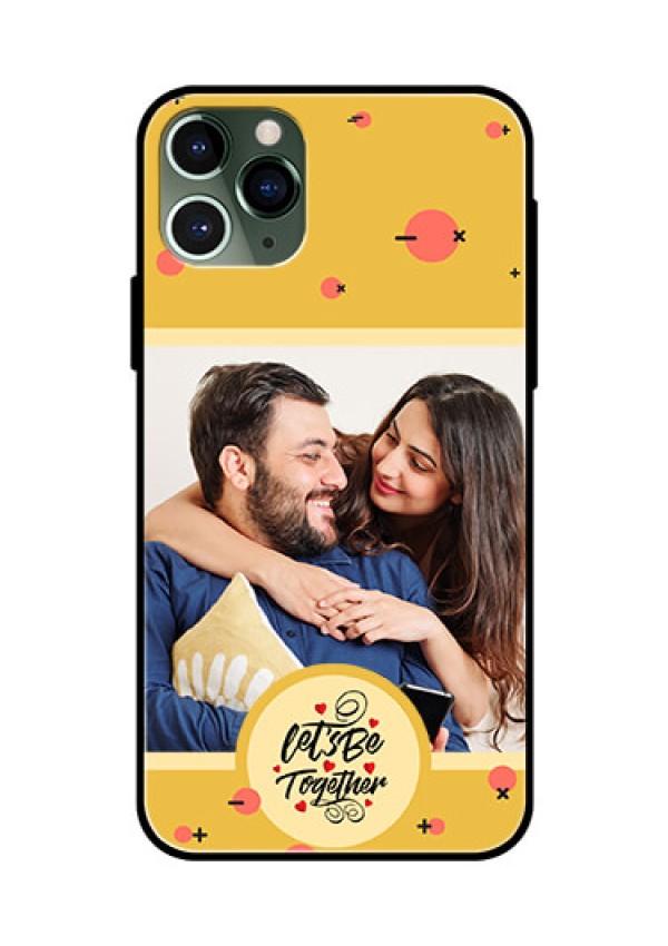 iPhone 11 Pro Photo Printing on Glass Case - Lets be Together Design