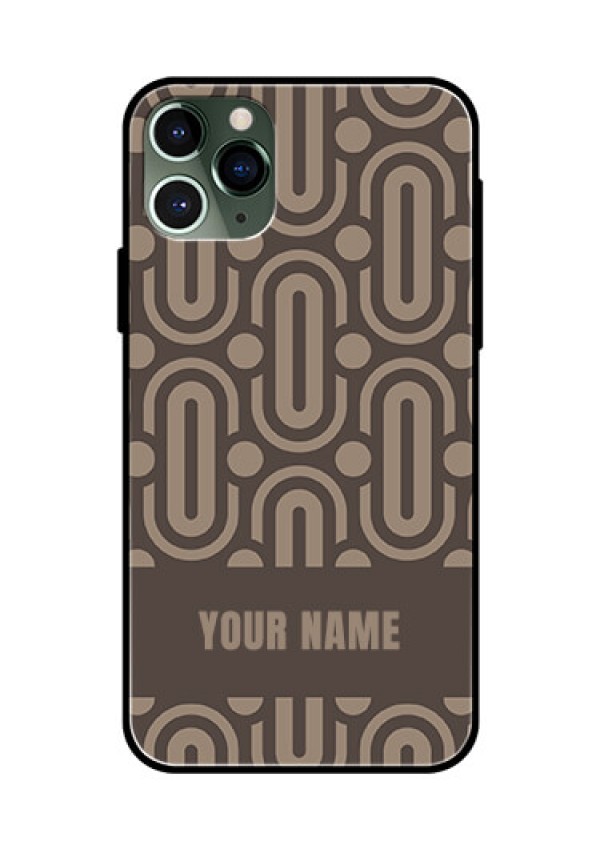 iPhone 11 Pro Custom Glass Phone Case - Captivating Zero Pattern Design