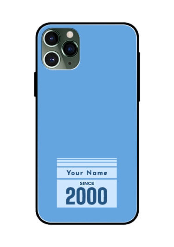 iPhone 11 Pro Custom Glass Mobile Case - Custom Year of birth Design