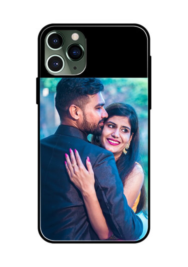 iPhone 11 Pro Custom Glass Phone Case - Upload Full Picture With Custom Color Design