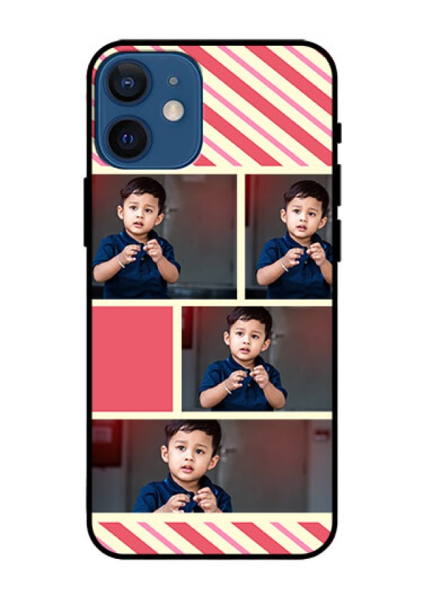 Iphone 12 Mini Personalized Glass Phone Case  - Picture Upload Mobile Case Design