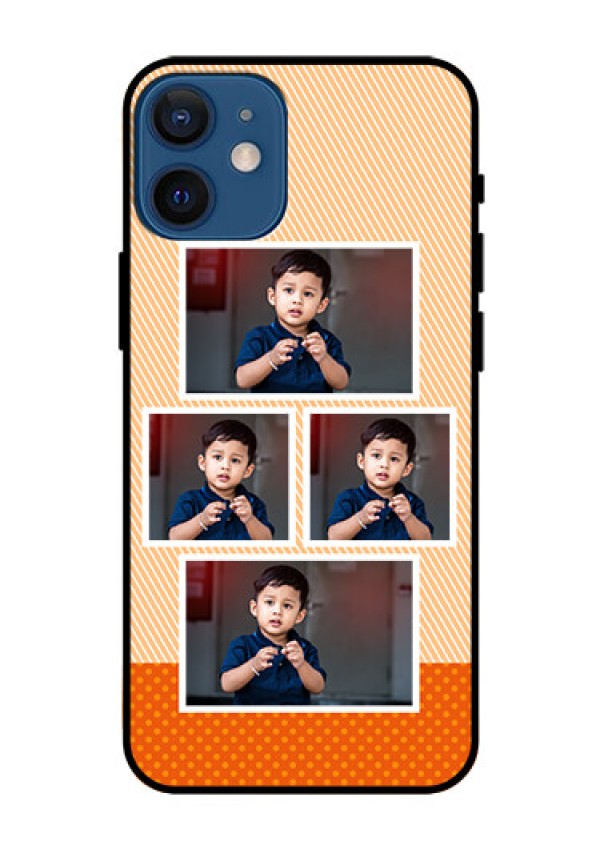 Iphone 12 Mini Photo Printing on Glass Case  - Bulk Photos Upload Design