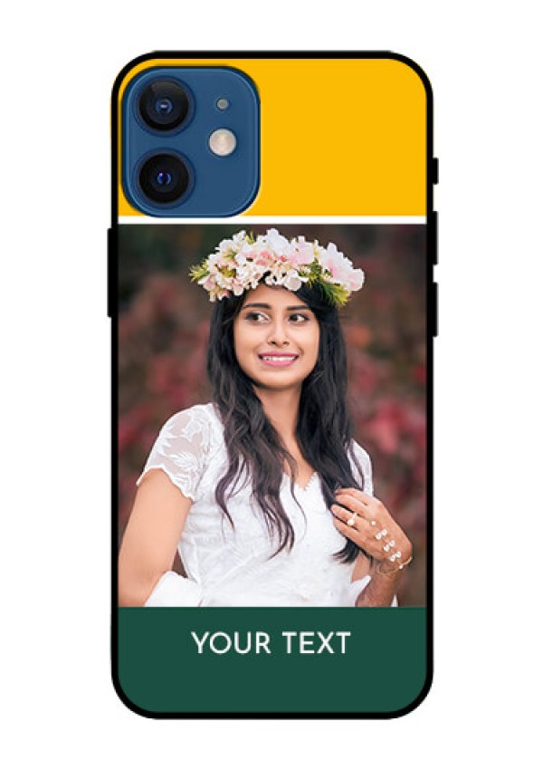 Iphone 12 Mini Photo Printing on Glass Case  - Love You Design