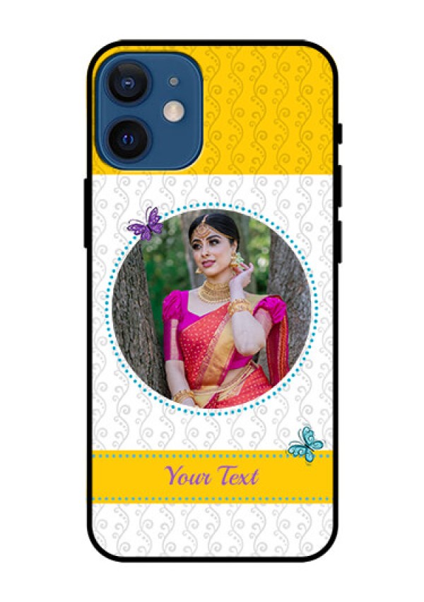 Iphone 12 Mini Custom Glass Mobile Case  - Girls Premium Case Design
