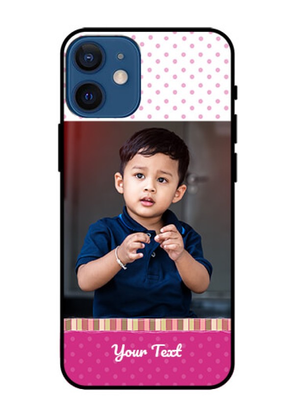Iphone 12 Mini Photo Printing on Glass Case  - Cute Girls Cover Design